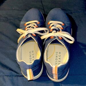 VIONIC BEACH STINSON SNEAKER Navy Canvas women size 9.5